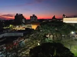 Frente a Terminal Tres Cruces.