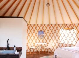 Johnny Yurts, luxe tent in Johnson City