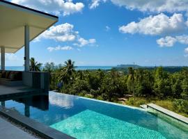 Brand new Villa 2bdr Private Panoramic Sea Mountain view, hotel a Ko Phangan