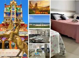 Casa 2 Suítes+1 - VISTA MAR e 15km do Beto Carrero - 50 metros da PRAIA - Area de LAZER com Churrasqueira - Wi-Fi e Cozinha Completa