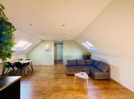 Ruime studio met eigen ingang en private badkamer, hotel in Opwijk