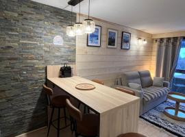 LE CORBIER Vue pistes Studio 5 personnes entièrement rénové et labellisé Qualité Hébergement Sybelles, hotel in Villarembert