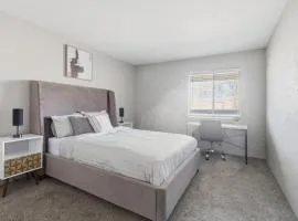 Comfortable bedroom and cozy living space