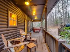 Hot Tub and Fire Pit Wooded Cabin Near DeSoto Park!