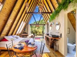 Chale Alcantara Jacuzzi, Lareira e Deck com Vista