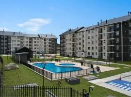 Departamento piscina y estacionamiento en condominio Villarrica