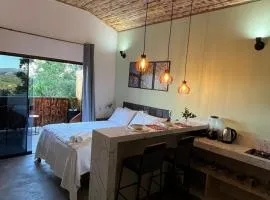 Chalé vista da vila