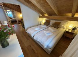 Swiss Horizon - Penthouse mit Aussicht & Liftn&auml;he auf 2 Etagen, overnatningssted med k&oslash;kken i Flums