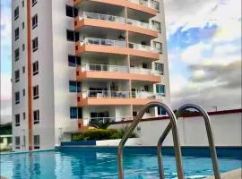 Moderno Apartamento completo 3piscinas 2jacuzzi y Playa cerca
