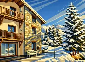 Chalet Coquelicot - confort montagnard et ambiance chaleureuse au cœur de Saint Martin de Belleville