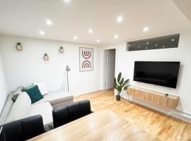 1,5-Zimmer, Top ausgestattet, 4 Pers, Souterrain, Self Check-in, Parkplatz, Netflix & Amazon Prime โรงแรมในฟลินทส์บาค