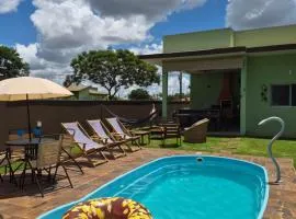 Refugio 4 suites com ar condicionado e piscina