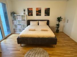 Studio moderne avec parking, alojamiento con cocina en Del&eacute;mont