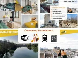 Studio rénové, calme, commerces & RER à 5 min