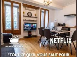 Art Déco et Spa Vue Gassendi King Size Clim