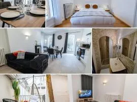 Loft Art Déco Terrasse Verrière Clim Lit king size