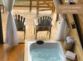 Chalé Alto do Morro 2 - conforto e vista deslumbrante