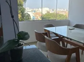 Spacious and bright apartment with a beautiful view