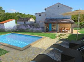 Cozy istrian stone villa Sasso with private pool, hotel i Petehi