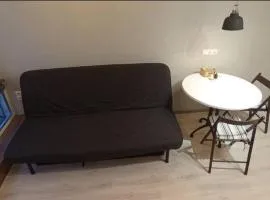 Studio apartment with panoramic window