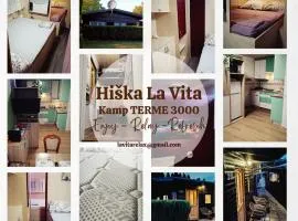 Hiška La Vita Kamp Terme 3000 Moravske Toplice vključeno 3x KOLO Športni rekviziti, Igrače