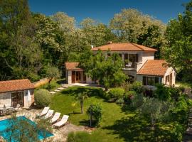 Rustic Villa Cehici with pool in Sveti Lovrec, Hotel in Matulini
