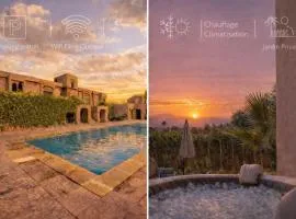 Modern Garden-Level Apartment with Pool & Jacuzzi