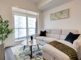 Stylish Downtown Suite with Patio & City Views