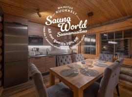 Kuukkeli Log Houses Villa Aurora "Pupula", hotel v destinaci Saariselka