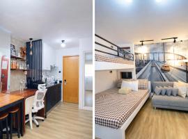 Antara-QueenBed-Balcony-HotShower-WorkStation-WashingMachine-FullKitchen, Hotel in Talisay