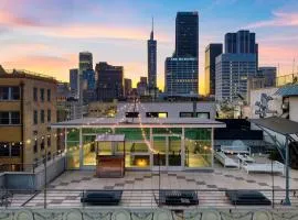 Skyline Lofts by AvantStay: a multi-level industrial-chic retreat in DTLA with rooftop views soaring ceilings steps to dining music culture