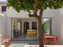 Design & art, patio with orange tree, near Seville