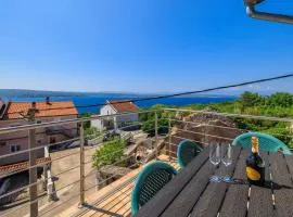 Malerisches Studio-Apartment mit Meerblick, Privatparkplatz, Klima