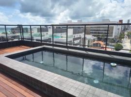 Flat espa&ccedil;oso e estiloso na Praia do Bessa a uma quadra do mar!，若昂佩索阿的SPA 飯店