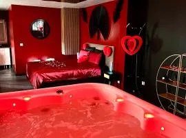 Redroom, Spa, Sauna, cheminée, romantique pour 2