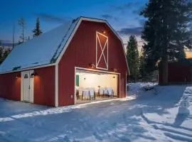 Miles Behind Log Cabin