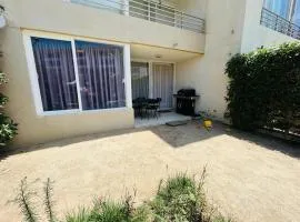 Apartment with a private backyard