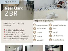 2BR Near Clark - Fast Wifi - Self Check-in, hotel v mestu Mabalacat