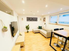 1,5-Zimmer, Top ausgestattet, 4 Pers, Souterrain, Self Check-in, Parkplatz, Netflix & Amazon Prime โรงแรมในฟลินทส์บาค