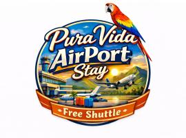 PURA VIDA AIRPORT STAY FREE SHUTTLe, hotel em Alajuela
