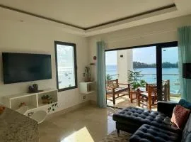 Modern Oceanview Retreat with Balcony and Walk to Bay