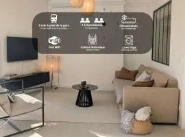 L'alcôve - appartement moderne et spacieux - proche gare - centre historique - WiFi - Clim