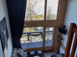 RESIDENCE LE RUITOR Duplex dernier étage vue panoramique classé 4 Cristaux Paradiski，位于阿克1800的酒店
