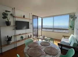 Acogedor dpto con vista panorámica de La Serena-Coquimbo