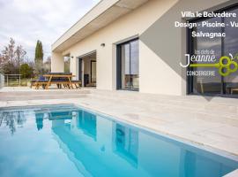 VILLA LE BELVEDERE-DESIGN-PISCINE-VUE-GAILLAC, khách sạn ở Salvagnac