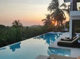 Villa Nomada Exclusive Modern Seaview Spa and Wellness Villa with Daily Housekeeping 5 Bedrooms Sauna Ice Bath and 20 Meter Private Saltwater Pool