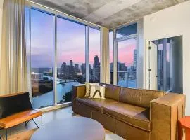 2 Luxury Condos 1 Block from Rainey St New High Rise w Rooftop Pool Gym