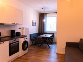 New central 2-3 room apartments with parking near train station & casino, готель у Любеку