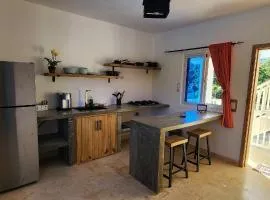 Bella Villa room for 2 with kitchen pool and close to the beach