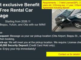 Entire house for rent in Beppu with a dog run, מלון בבפו